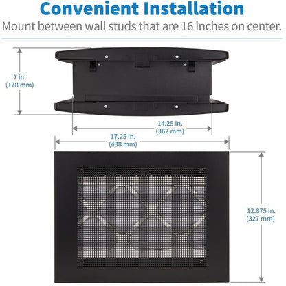 Tripp Lite Through-Wall Air Duct for Rack Enclosure Wiring Closet w Filter