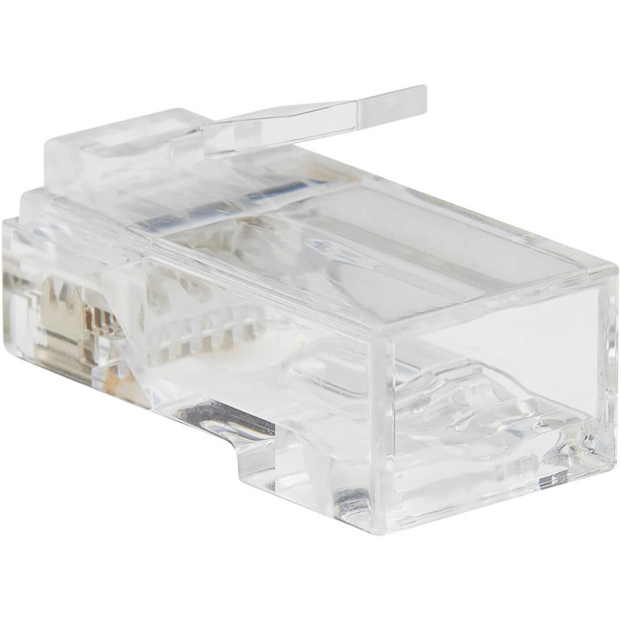 Tripp Lite Cat6 RJ45 Pass-Through UTP Modular Plug, 100 Pack