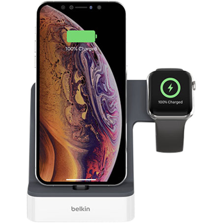 Belkin PowerHouse Charge Dock for Apple Watch + iPhone XS, iPhone XS Max, iPhone XR