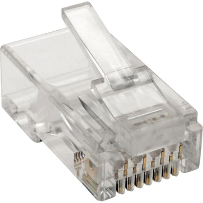 Tripp Lite Cat6 RJ45 Modular Plug for Round Stranded UTP Conductor 4-Pair, 100 Pack