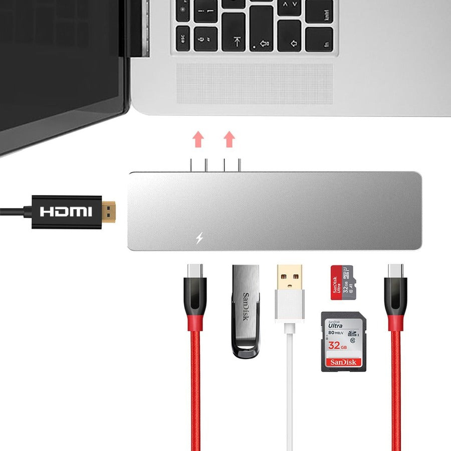 4XEM Multi-Port Travel Docking Station for MacBook Pro