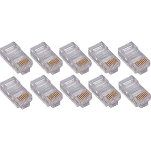 Cat 6 RJ45 Stranded Modular Plug Connector - 50 Pack