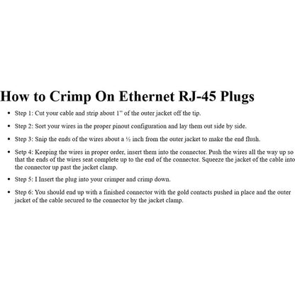 4XEM 50 Pack Cat6 RJ45 Modular Ethernet Plugs for Stranded or Solid CAT6 Cable