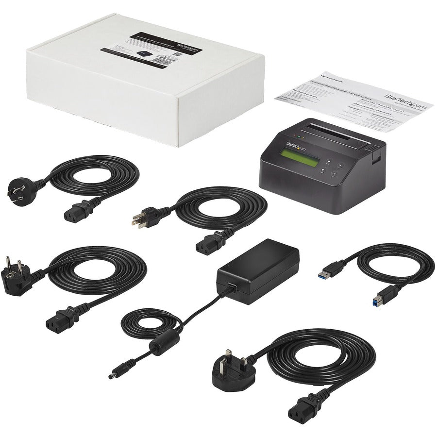StarTech.com StarTech.com Hard Drive Eraser and Docking Station Standalone - 4Kn Support - TAA - 2.5 / 3.5 SATA SSD/HDD Dock & Wiper