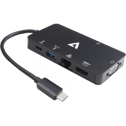 V7 V7UC-U3CRJ45HDVG-BLK Docking Station