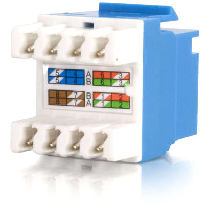 C2G Cat5E RJ45 UTP Keystone Jack - Blue