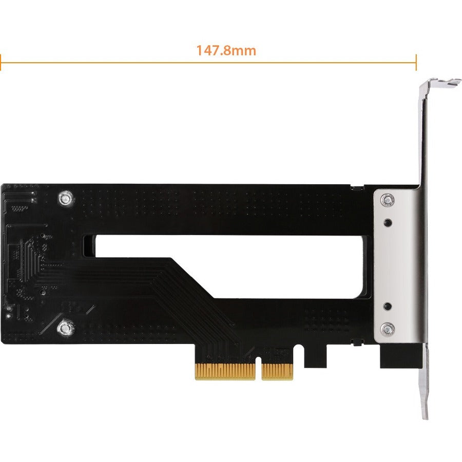 Icy Dock ToughArmor MB840M2P-B Drive Bay Adapter M.2, PCI Express NVMe - PCI Express 3.0 x4 Host Interface - Black, Silver