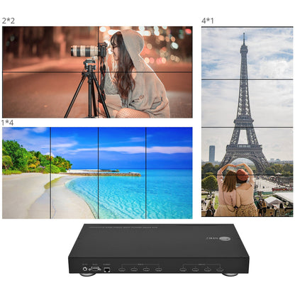 SIIG 4x4 HDMI Matrix & VideoWall Processor with RS232
