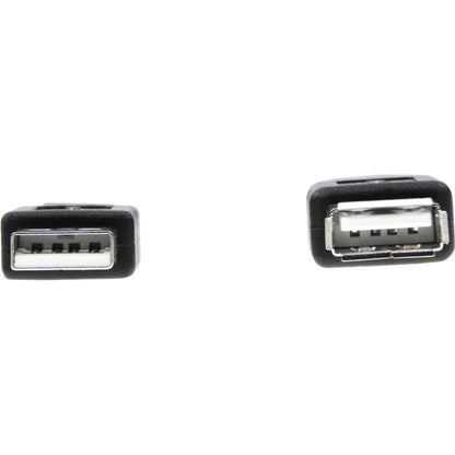 Rocstor Premium 6 ft USB 2.0 Extension Cable A Male to A Female - M/F - USB - 6 ft - 1 Pack - 1 x Type A Male - 1 x Type A Female -Black - USB A MALE TO A FEMALE CABLE