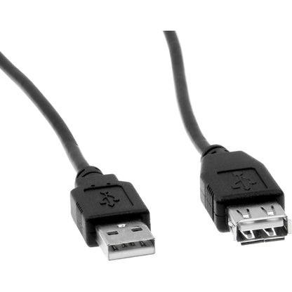 Rocstor Premium 6 ft USB 2.0 Extension Cable A Male to A Female - M/F - USB - 6 ft - 1 Pack - 1 x Type A Male - 1 x Type A Female -Black - USB A MALE TO A FEMALE CABLE