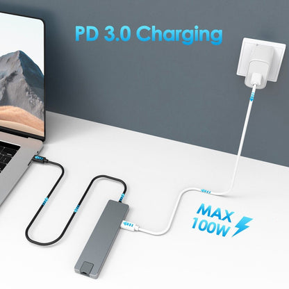 4XEM Deluxe USB-C Travel Mini Dock with 100W PD