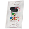 4XEM 1 Port Female HDMI and RCA Audio/Video Wall Plate (White)