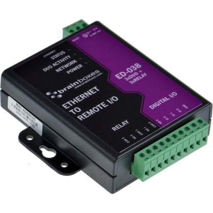 Brainboxes - ED-038 Ethernet to Digital I/O Relay