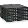 Icy Dock ToughArmor MB516SP-B Drive Enclosure for 5.25" - Serial ATA, Mini-SAS HD Host Interface Internal - Black
