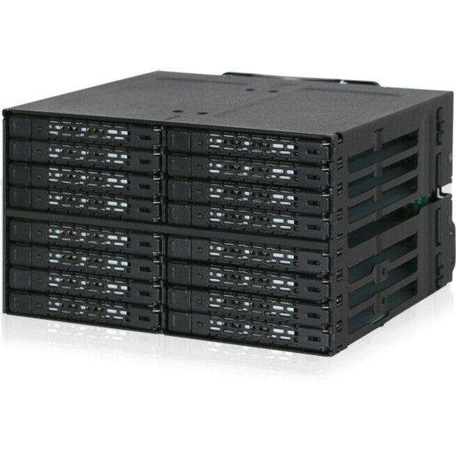 Icy Dock ToughArmor MB516SP-B Drive Enclosure for 5.25" - Serial ATA, Mini-SAS HD Host Interface Internal - Black