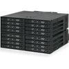 Icy Dock ToughArmor MB516SP-B Drive Enclosure for 5.25" - Serial ATA, Mini-SAS HD Host Interface Internal - Black