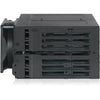 Icy Dock ToughArmor MB516SP-B Drive Enclosure for 5.25" - Serial ATA, Mini-SAS HD Host Interface Internal - Black