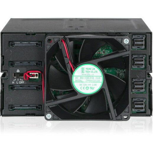 Icy Dock ToughArmor MB516SP-B Drive Enclosure for 5.25" - Serial ATA, Mini-SAS HD Host Interface Internal - Black