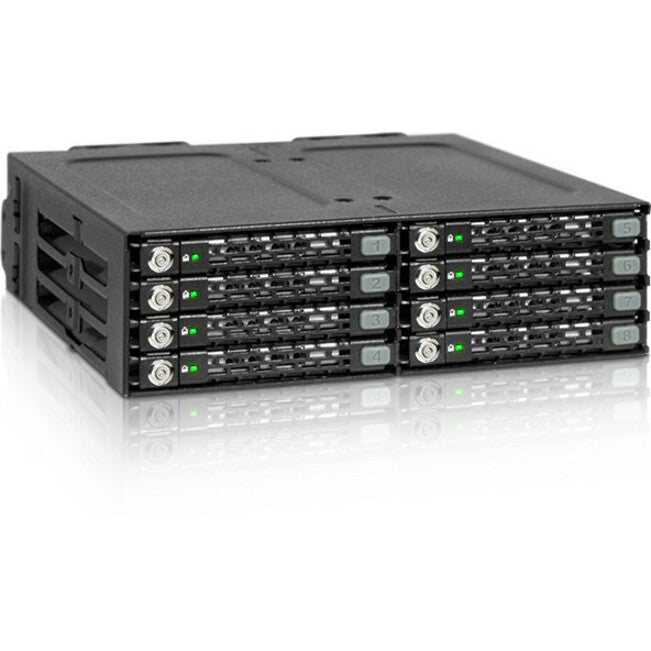 Icy Dock ToughArmor MB998SK-B Drive Enclosure for 5.25" - Serial ATA/600 Host Interface External - Black