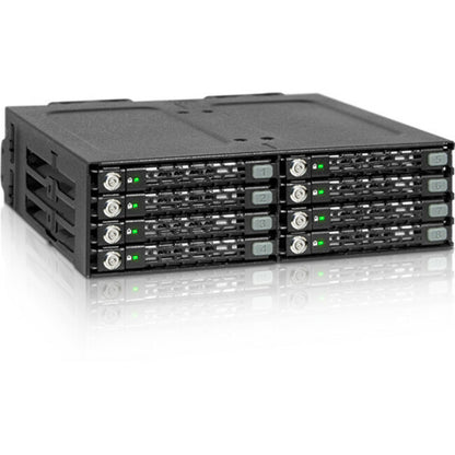 Icy Dock ToughArmor MB998SK-B Drive Enclosure for 5.25" - Serial ATA/600 Host Interface External - Black