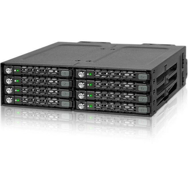 Icy Dock ToughArmor MB998SK-B Drive Enclosure for 5.25" - Serial ATA/600 Host Interface External - Black