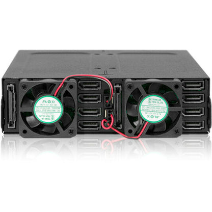 Icy Dock ToughArmor MB998SK-B Drive Enclosure for 5.25" - Serial ATA/600 Host Interface External - Black