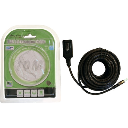 Plugable 10 Meter (32 Foot) USB 2.0 Active Extension Cable