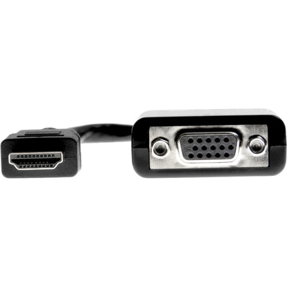 Rocstor HDMI to VGA Adapter Converter M/F - 6"- For Ultrabook, Laptop, Monitor, Projectors, Desktop PC, Laptop - 1920x1080 - 1 Pack - 1 x HDMI Male Digital Audio/Video - 1 x HD-15 Female VGA - 6 Inch - Black - ADAPTER HDMI TO VGA HD15