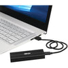 Tripp Lite USB C to M.2 NVMe SSD M-Key Enclosure Adapter USB 3.1 Gen 2 UASP Black