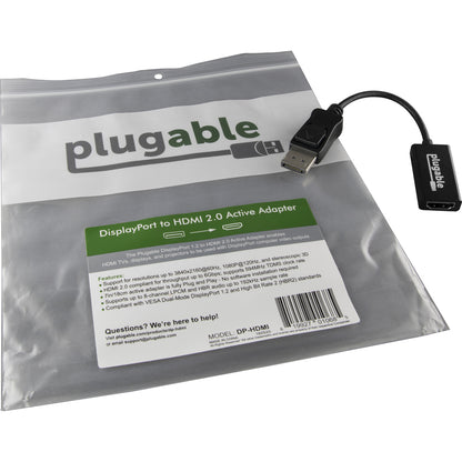 Plugable Active Mini DisplayPort (Thunderbolt 2) to HDMI 2.0 Adapter