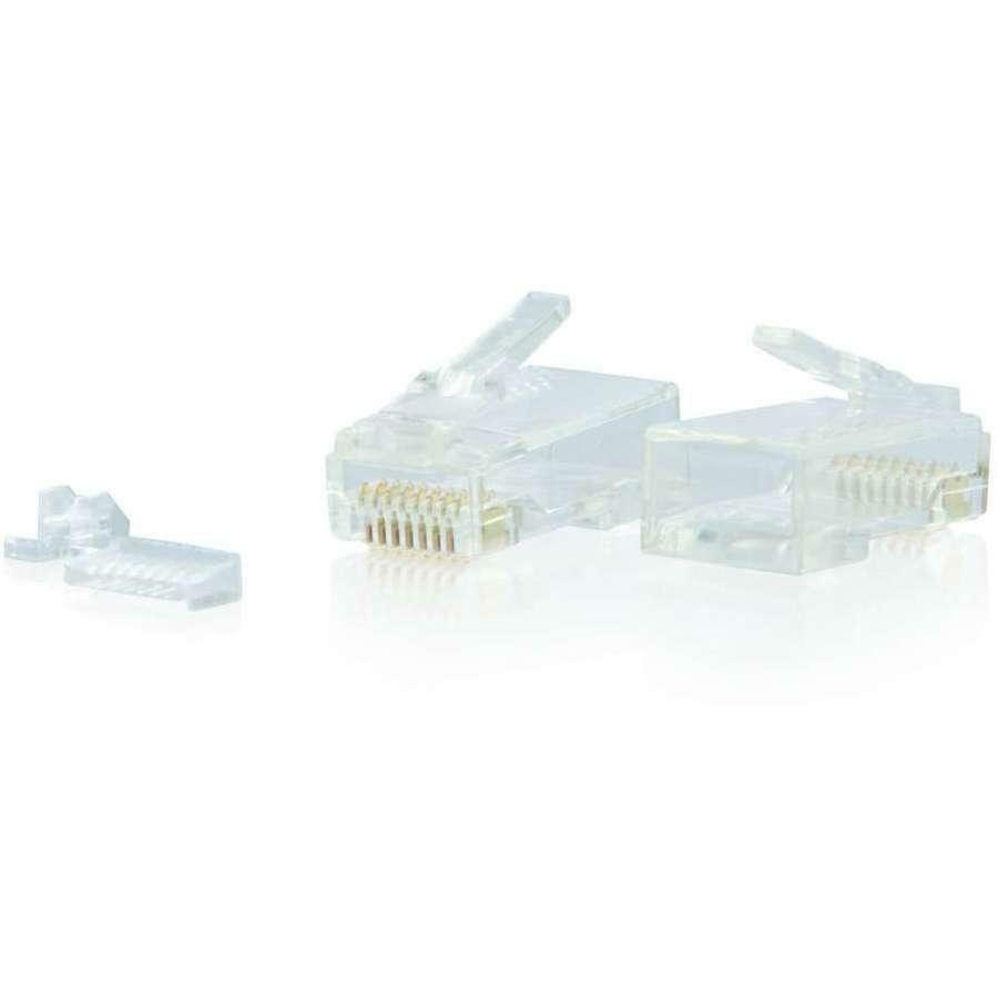 C2G RJ45 Cat6 Modular Plug for Round Solid/Stranded Cable - 50pk