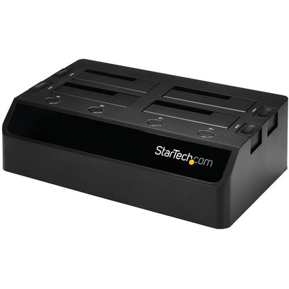 StarTech.com USB 3.0 to 4-Bay SATA 6Gbps Hard Drive Docking Station w/ UASP & Dual Fans - 2.5/3.5in SSD / HDD Dock