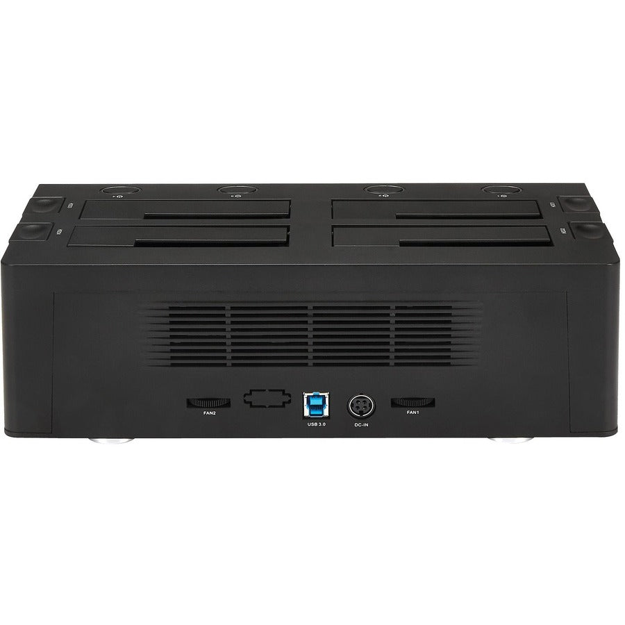 StarTech.com USB 3.0 to 4-Bay SATA 6Gbps Hard Drive Docking Station w/ UASP & Dual Fans - 2.5/3.5in SSD / HDD Dock