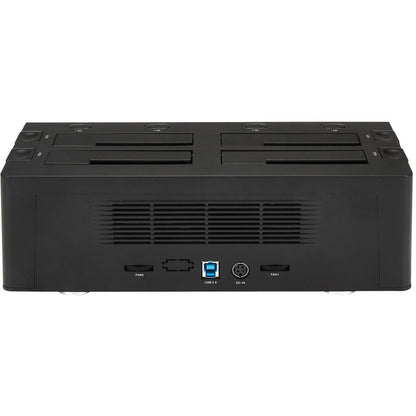 StarTech.com USB 3.0 to 4-Bay SATA 6Gbps Hard Drive Docking Station w/ UASP & Dual Fans - 2.5/3.5in SSD / HDD Dock