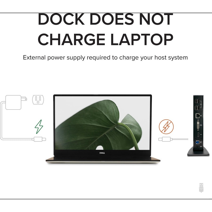 Plugable USB 3.0 Universal Laptop Docking Station Dual Monitor for Windows and Mac