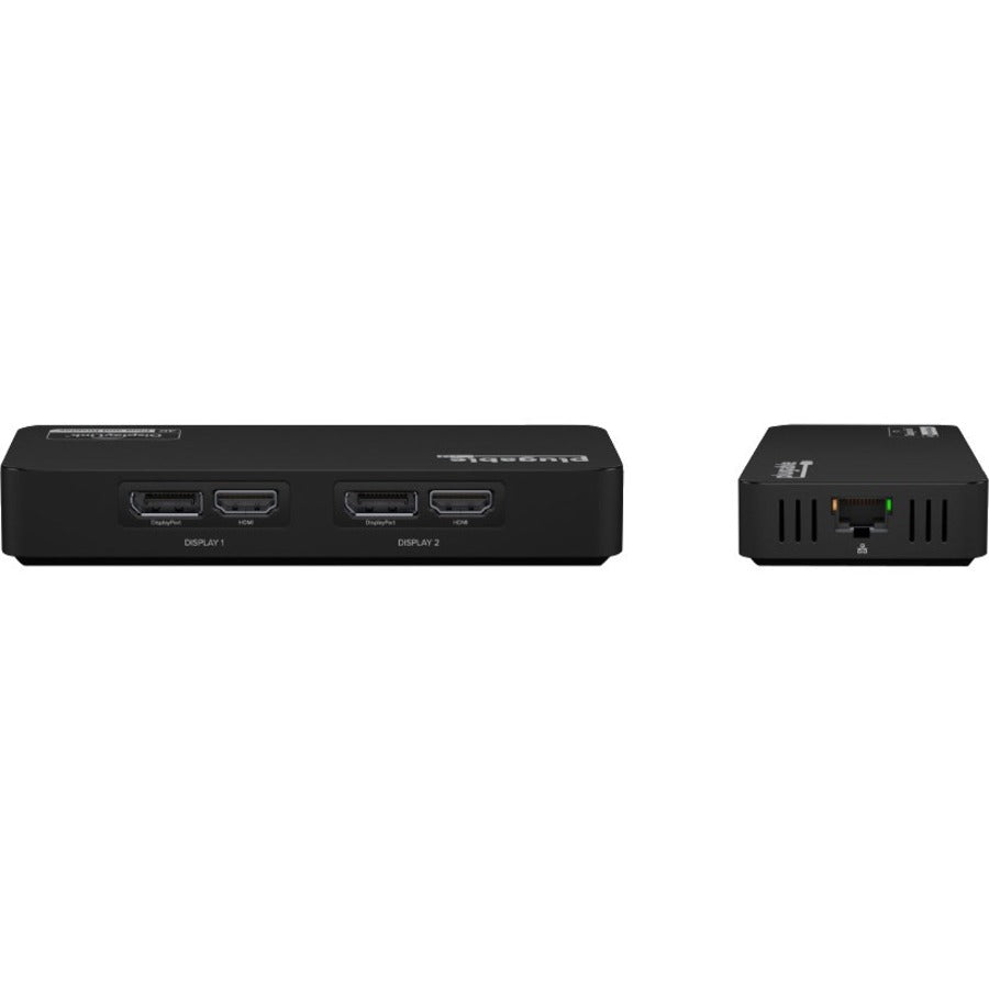 Plugable USB 3.0 and USB-C 4K DisplayPort and HDMI Dual Monitor Adapte