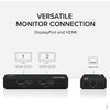 Plugable 4K DisplayPort and HDMI Dual Monitor Adapter with Ethernet for USB 3.0 and USB-C
