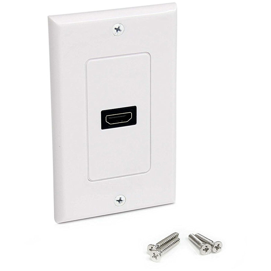 4XEM Single Outlet Female High Speed HDMI Wall Plate with 3D support