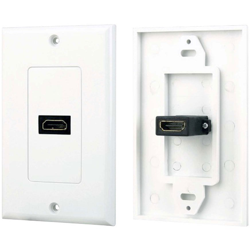 4XEM Single Outlet Female High Speed HDMI Wall Plate with 3D support