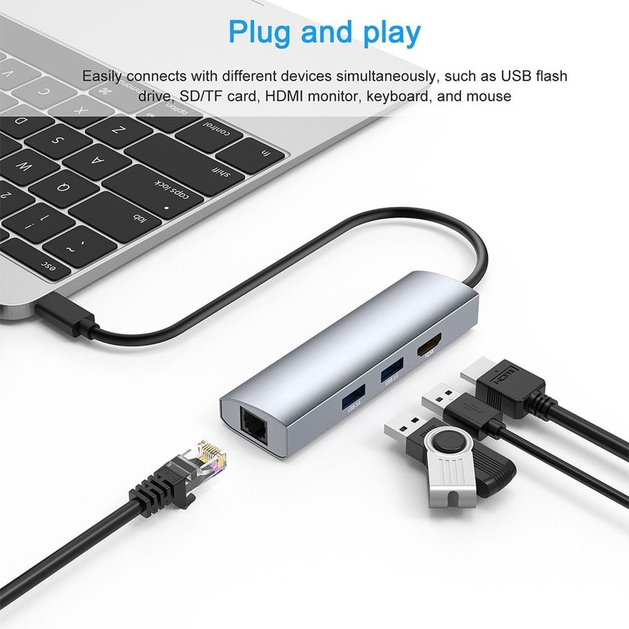 4XEM USB-C Travel Mini Dock with Gigabit Ethernet