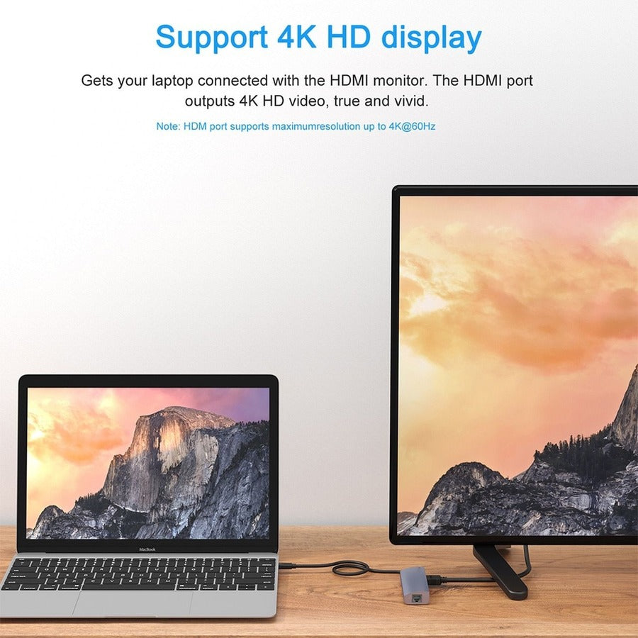 4XEM USB-C Travel Mini Dock with Gigabit Ethernet
