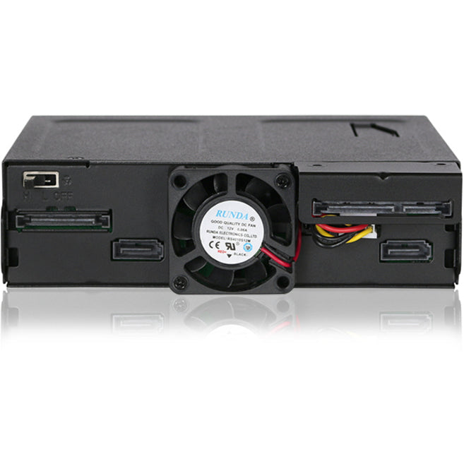 Icy Dock ToughArmor MB602SPO-B Drive Enclosure for 5.25" - Serial ATA/300 Host Interface Internal - Black