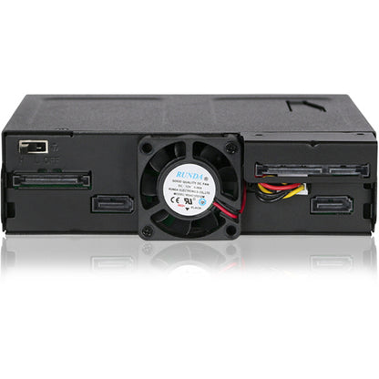Icy Dock ToughArmor MB602SPO-B Drive Enclosure for 5.25" - Serial ATA/300 Host Interface Internal - Black