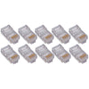 4XEM 50 Pack Cat5E RJ45 Modular Ethernet Plugs for Stranded or Solid CAT5E Cable
