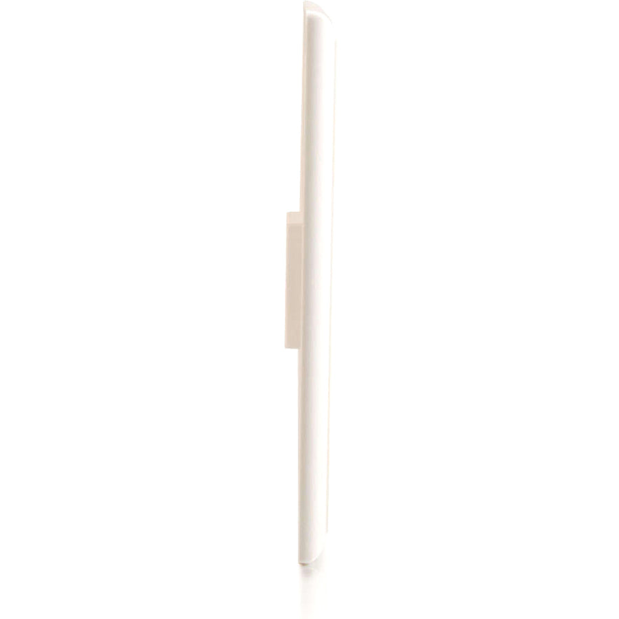 C2G 1-Port Single Gang Multimedia Keystone Wall Plate - White