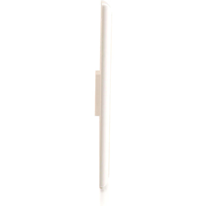 C2G 1-Port Single Gang Multimedia Keystone Wall Plate - White