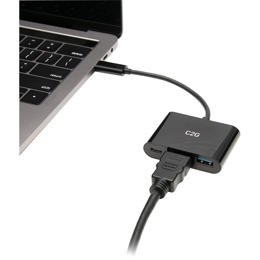 C2G USB C Mini Docking Station Kit for Chromebook - 6ft HDMI Cable Included