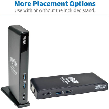 Tripp Lite USB 3.0 Laptop Dual Head Dock Station HDMI DVI Video Audio USB RJ45 Ethernet