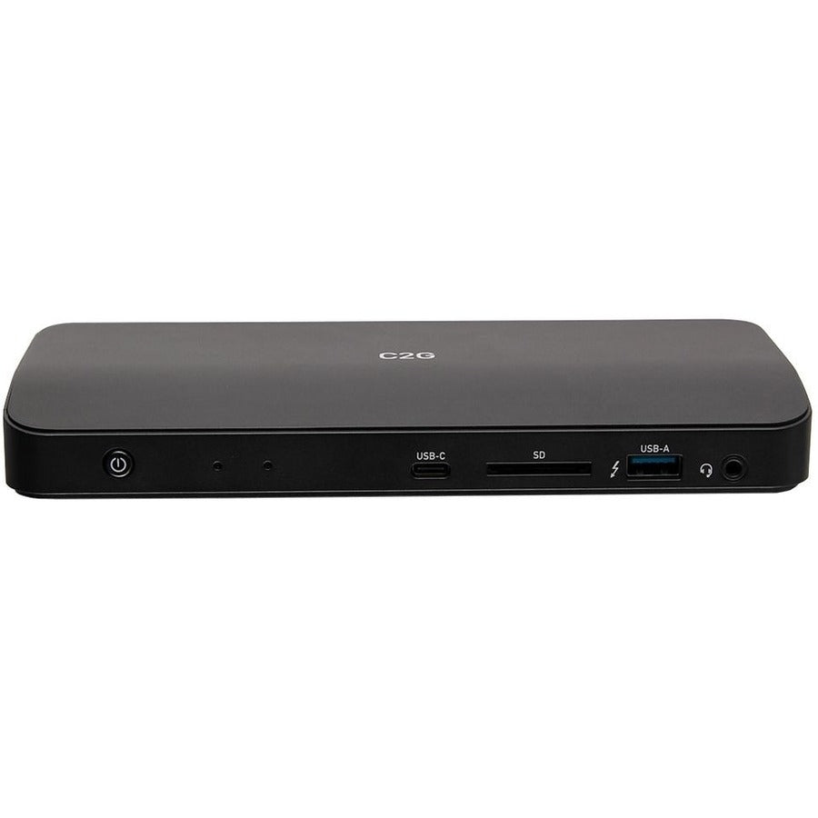 C2G Thunderbolt 3 8K Docking Station - DP, Ethernet, USB, SD, 3.5mm, Power