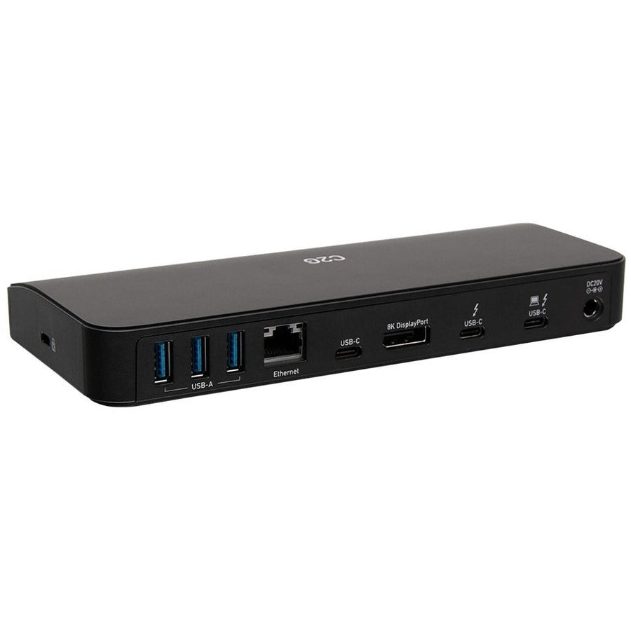 C2G Thunderbolt 3 8K Docking Station - DP, Ethernet, USB, SD, 3.5mm, Power